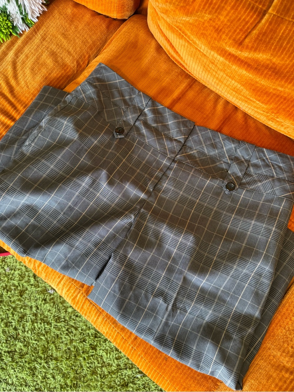 Jessica Gray Plaid Culottes with Windowpane Check